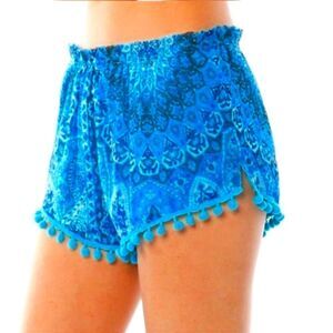 NWT Chaser Chiffon Pom Pom Short